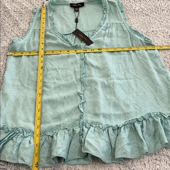 ⭐️🌸Melissa Paige aqua shores sleeveless top S NWT - Picture 8 of 8